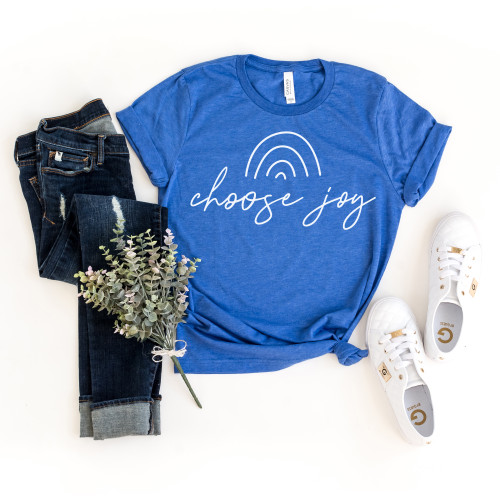 Choose Joy Tee White Ink
